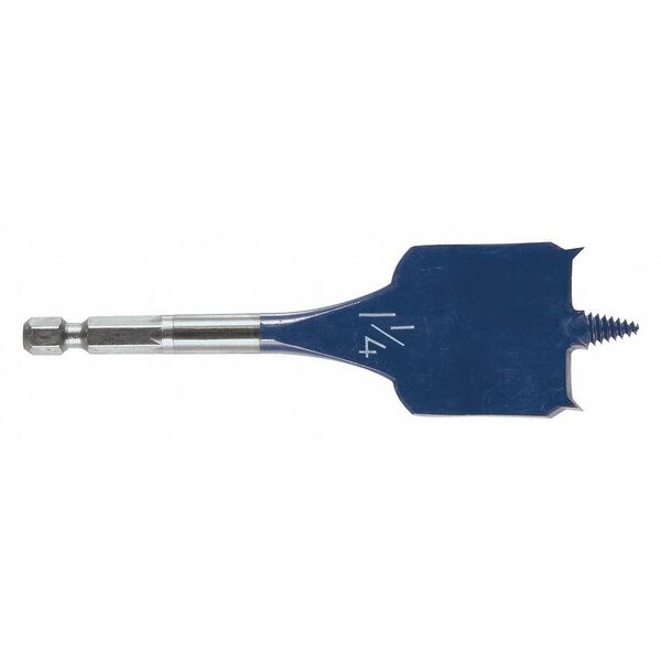 Bosch DSBS1017 3.86 Stubby Spade Bit, 11/4 In, 1/4 Hex, 4 In L