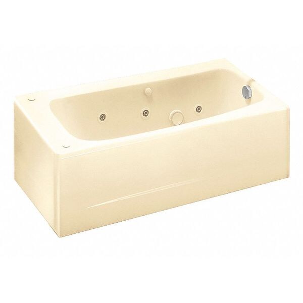 American Standard Cambridge Whirlpool Tub, Rh, Bone 2461028WC.021 | Zoro