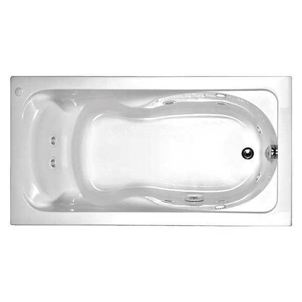 American Standard Cadet Whirlpool Bathtub, 60x32", White 2770018W.020