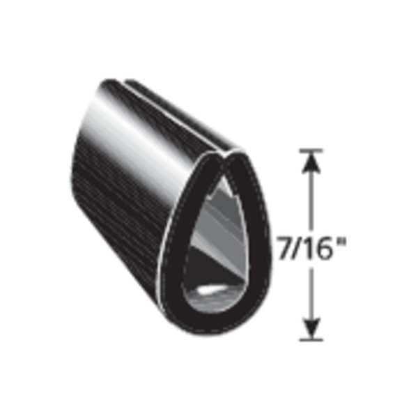 TRIM LOK INC Black Vinyl Edge Guard 25 ft. L, 7/16" H (EGB7/1625) Zoro