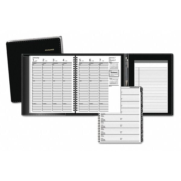 AtAGlance Weekly Appointment Book, Black 70865P05 Zoro