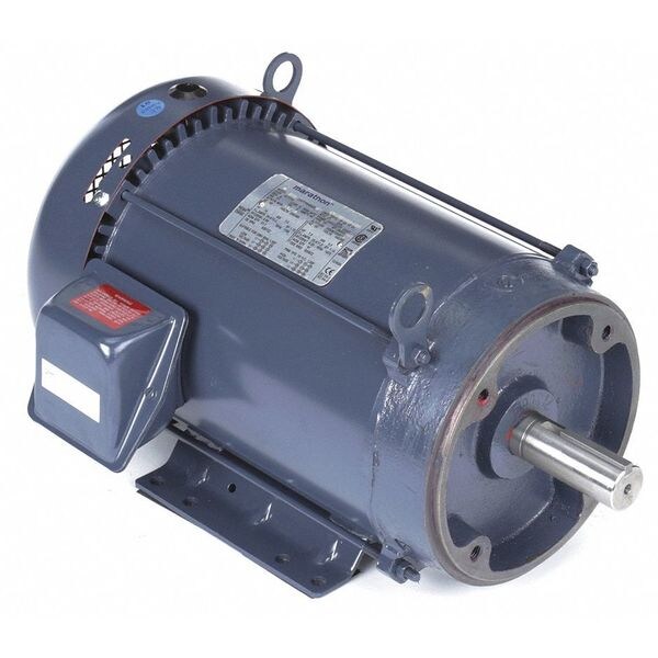 Marathon Motors 3-Phase General Purpose Motor, 10 HP, 215TC Frame, 230/ ...