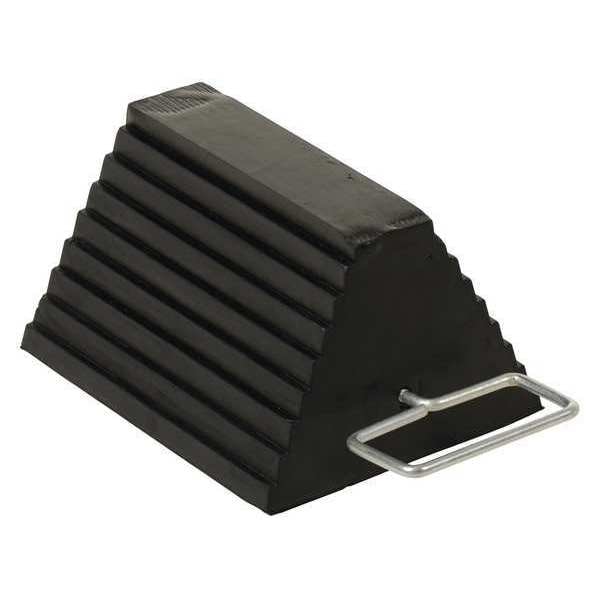 Vestil Rubber Wheel ChockSteel Handle, 9.25x6x8 RWC8HDL Zoro