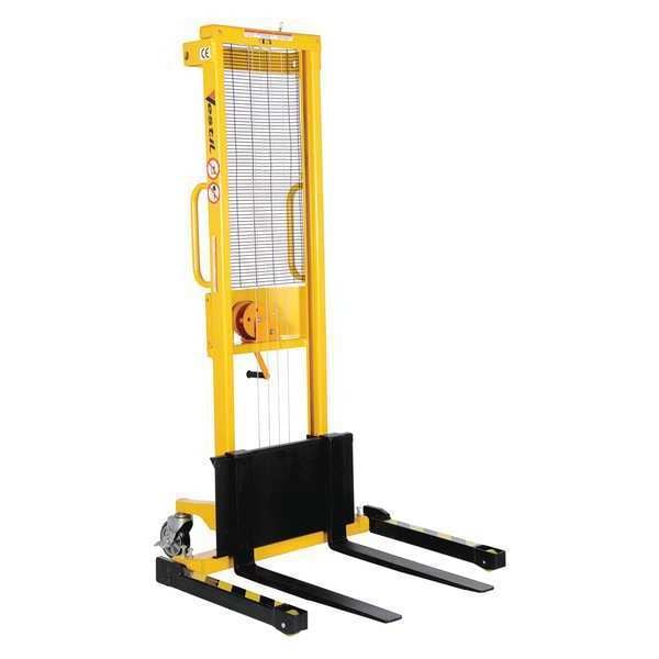 Vestil Manual Hand Winch Stacker, 770 lb., PR VWS770AA Zoro
