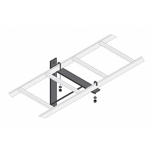 Middle Atlantic Triangle Wall Bracket, 18" Black CLBTSB Zoro