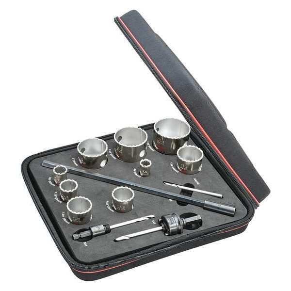 Starrett Diamond Grit Hole Saw Kit 13 Pcs. KD09041N Zoro
