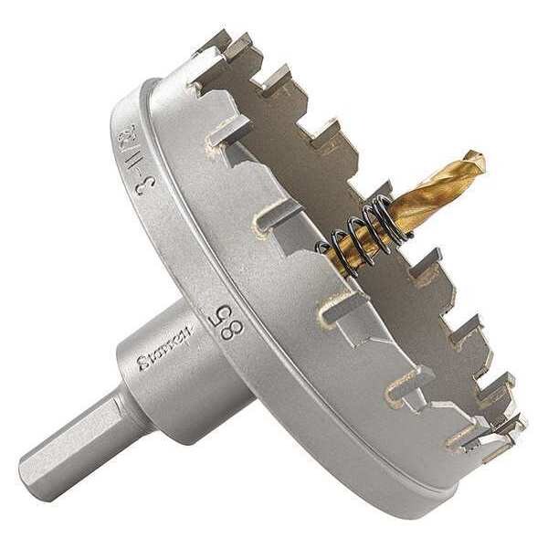 Starrett Carbide Tipped Hole Saw, 311/32", 85mm SM85 Zoro