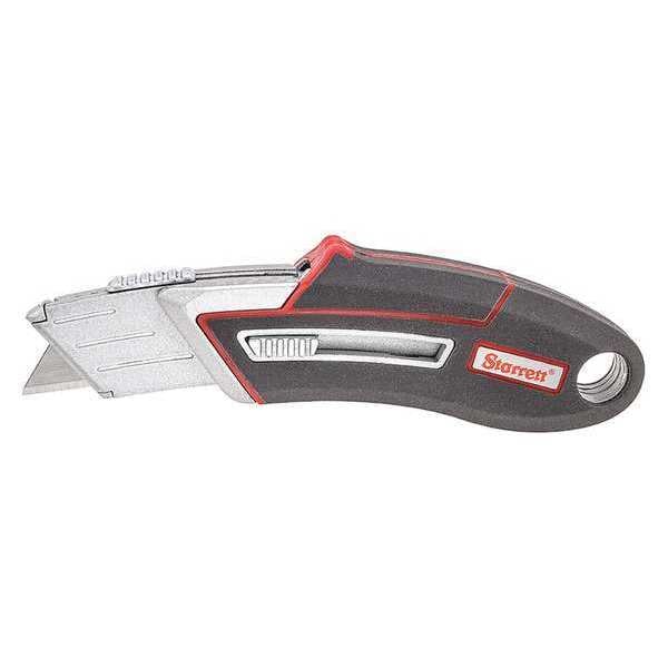 Starrett Exact Plus AluminumSafety Utility Knife, Retractable, Safety