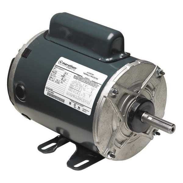 Marathon Motors Aeration Fan Motor, Capacitor-Start, 1 HP, 115/230, 3450 Nameplate RPM, 56Z Frame 5KC49NN2081T