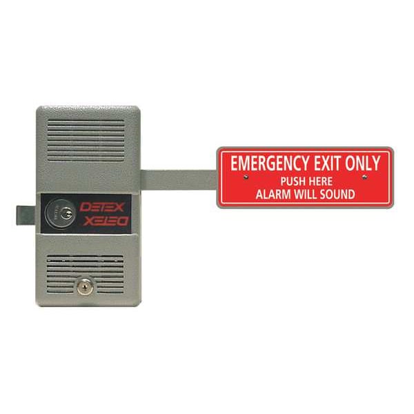 Detex Rim Exit Device with Alarm, ECL-230, 9V ECL-230D W-CYL | Zoro