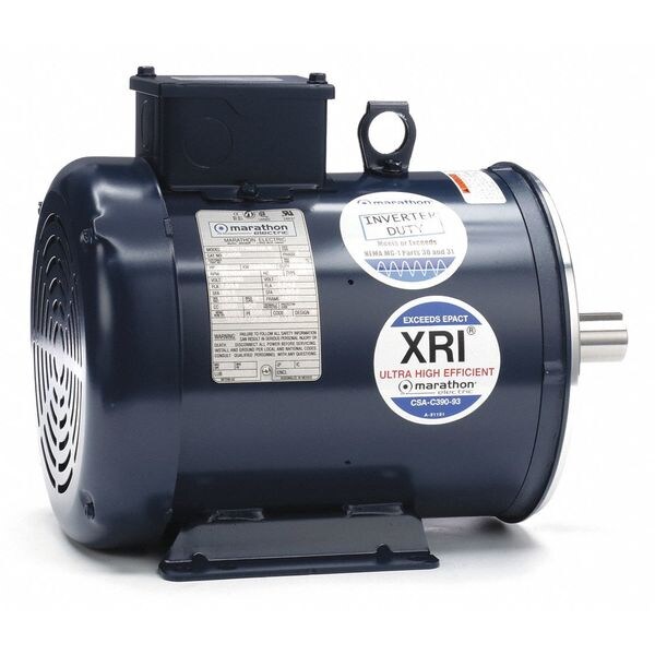 Marathon Motors 3-Phase General Purpose Motor, 3 HP, 182TC