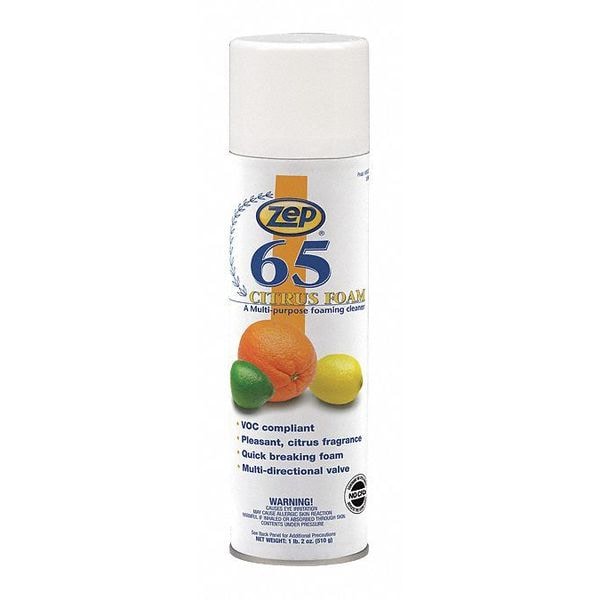 Zep All Purpose Foaming Cleaner, 20 oz. Aerosol Can, Citrus, 12 PK 3701 Zoro