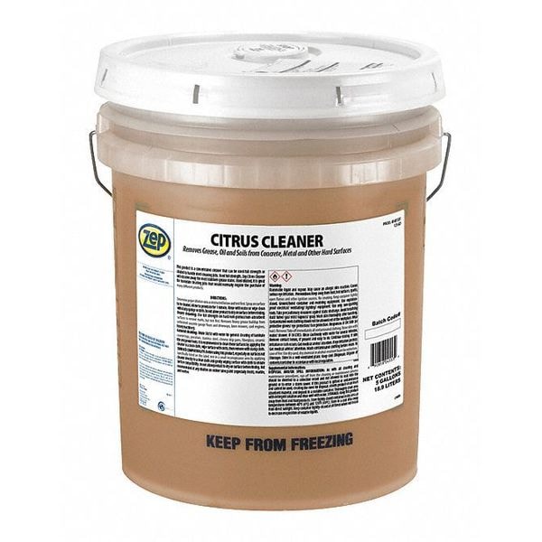 Zep Cleaner/Degreaser, 5 Gal Pail, Liquid, Orange 45535 Zoro