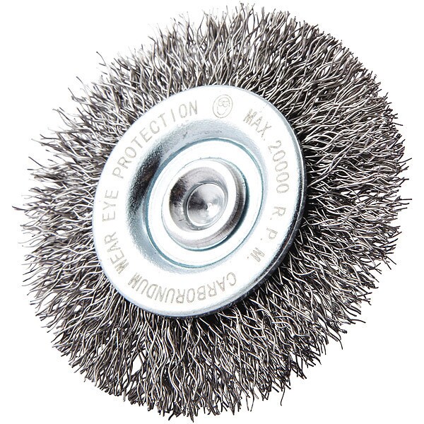 Zoro Select Wire Wheel Brush, 0.008" dia. Wire 66252838554 Zoro