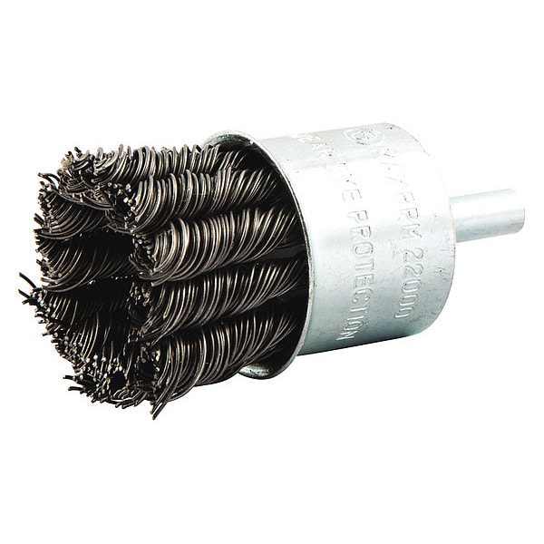 Zoro Select End Brush, Shank 1/4", Wire 0.014" dia. 66252838592 Zoro