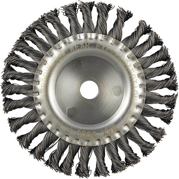 Zoro Select Wire Wheel Brush, 0.020" dia. Wire 66252838703 Zoro