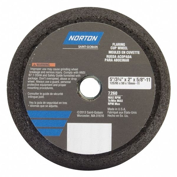 NORTON Flaring Cup Grinding Wheel,Type 11 (66253479679) Zoro