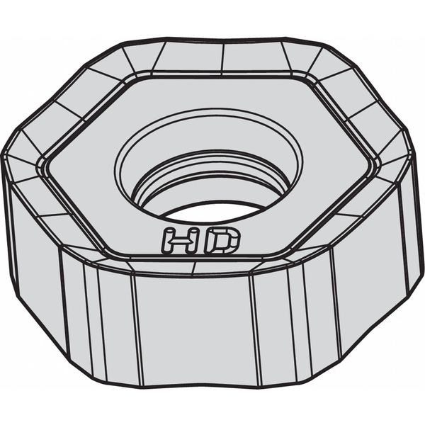 Widia Milling Insert, Hexagon HNPJ0704ANSNHD Zoro