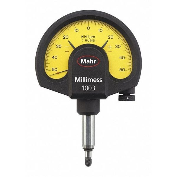 Mahr Inc 4334000 238.00 Dial Indicator, 0.0001"Graduations, Yellow
