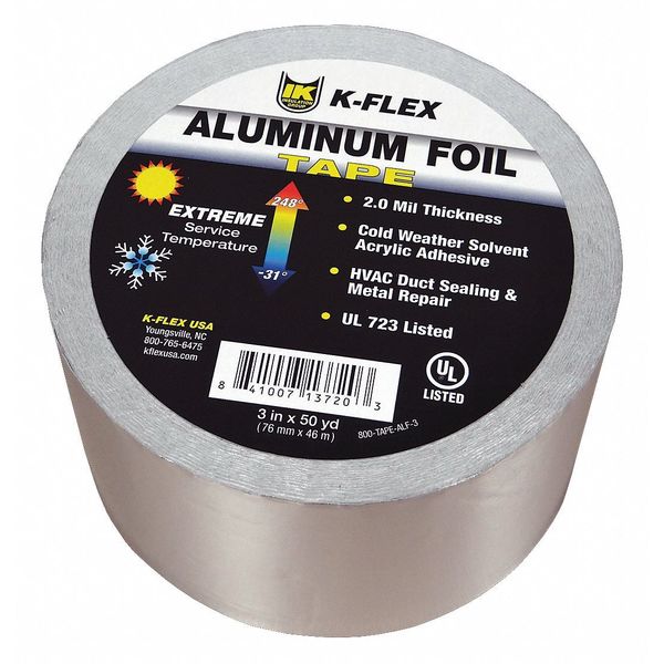 K-Flex Usa 4" x 150 Ft. Aluminum Pipe Insulation Tape 800-TAPE-ALF-4
