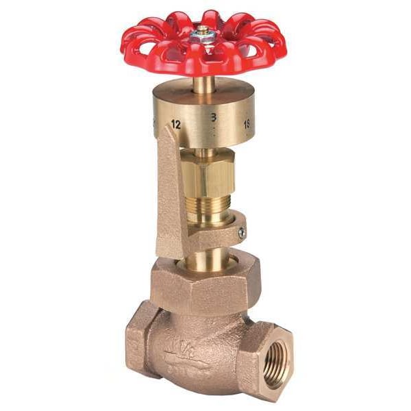 United Brass Works Gate Valve, 1/2 In., FNPT, Bronze 293980