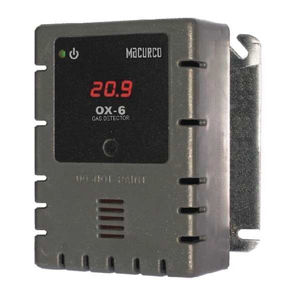 Macurco Fixed Gas Detector, O2,900 sq. ft. OX-6 | Zoro
