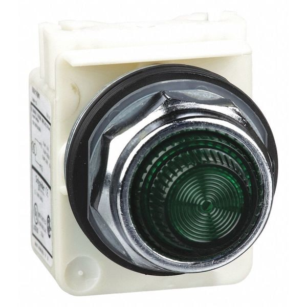 Schneider Electric Pilot Light, Incan, Green, 110120V 9001KP1G31 Zoro