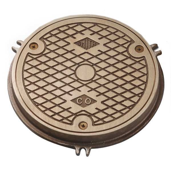 Jay R. Smith Mfg. Co 481006PB 96.91 6" Pipe Dia., 3/4" H Nickel Bronze Floor Cleanout