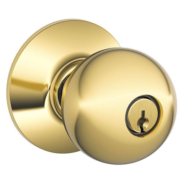Schlage Knob Lockset, Mechanical, Entrance, Grd. 2 F51A ORB 605 Zoro