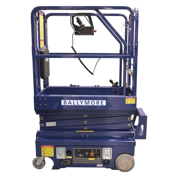 Ballymore Scissor Lift, Yes Drive, 500 lb Load Capacity, 6 ft 5 in Max. Work Height DMSL-12
