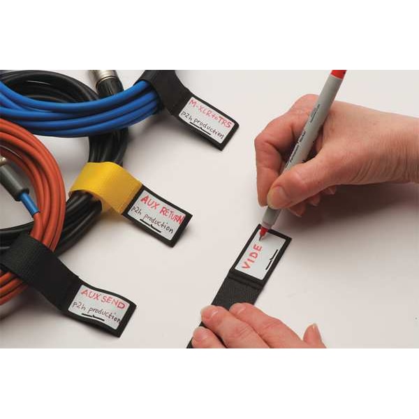 Rip-Tie Cable Tie Strap, 6 in L, 1-1/2 in Max Bundle Dia