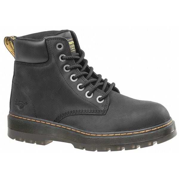 Dr. Martens Size 16 Men's 6 in Work Boot Steel Work Boot, Black
