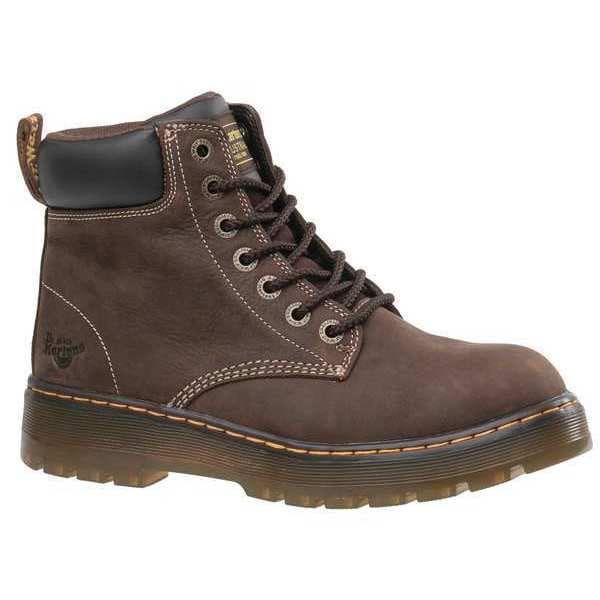 Dr. Martens Size 9 Men's 6 in Work Boot Steel Work Boot, Brown