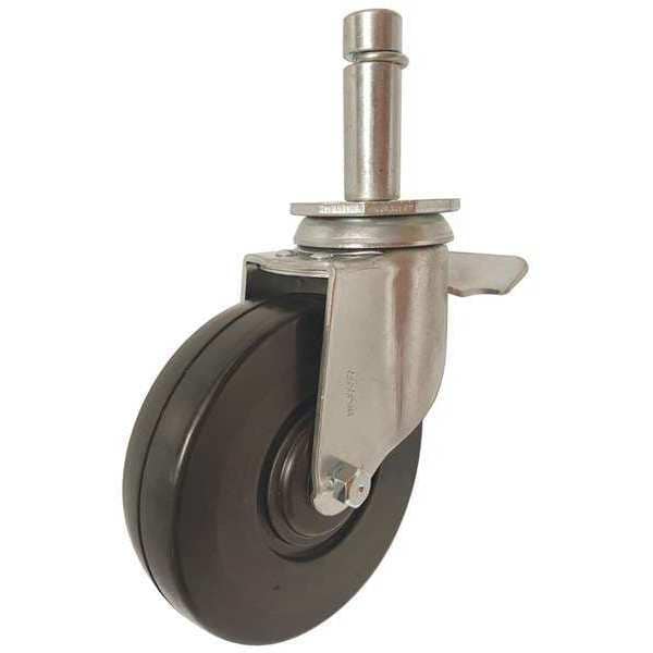 PAYSON CASTERS, INC Scaffold Caster,Rubber,5 in.,190 lb. (0535OXSKB