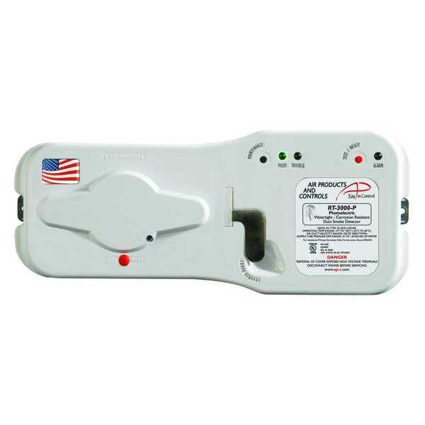 Air Products & Controls Smoke Detector, Painted Enamel, 5-1/2" H RT-3000-P