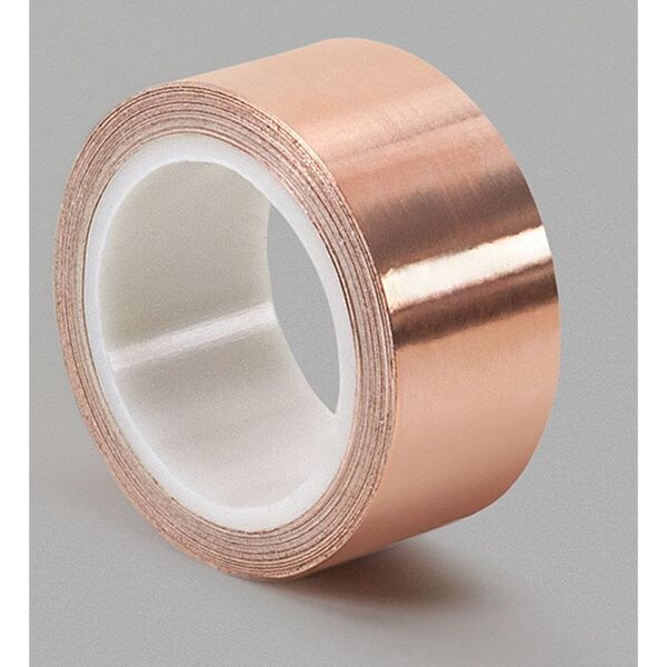 3M 1125 12.49 Shielding Foil Tape, 1 In. x 6 Yd., Copper