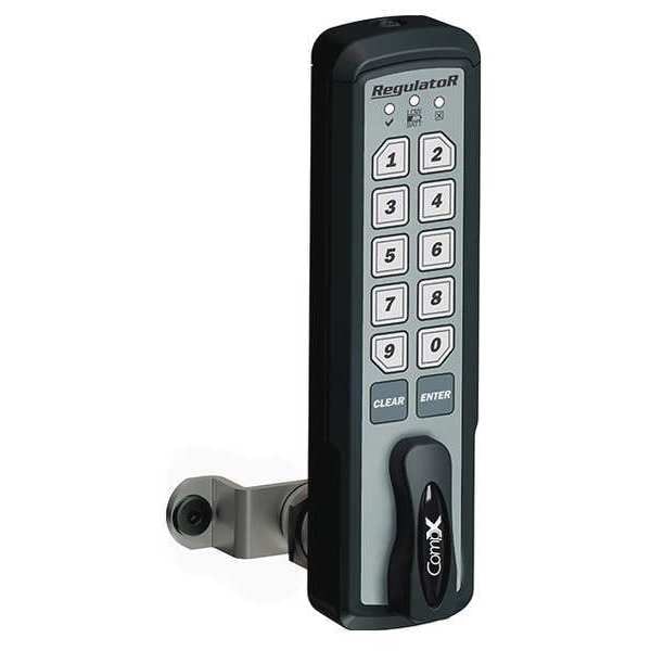 Compx Regulator Electronic Keyless Lock, Black, Nonhanded REGMV3BLK