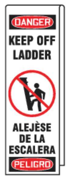 Accuform Ladder Shield Wrap, Danger Keep Off KLB763