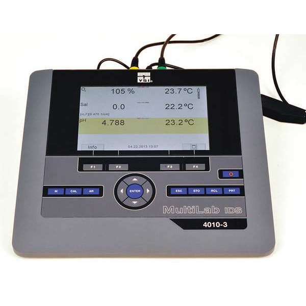 Ysi Multiparameter Meter, Benchtop, 3-Channels 4010-3