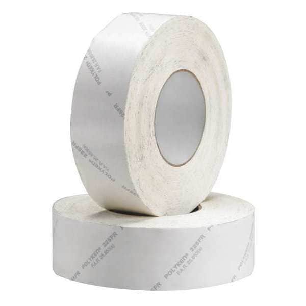 Polyken Fire Retardant Duct Tape, White, 3 in. W 225FR3 Zoro
