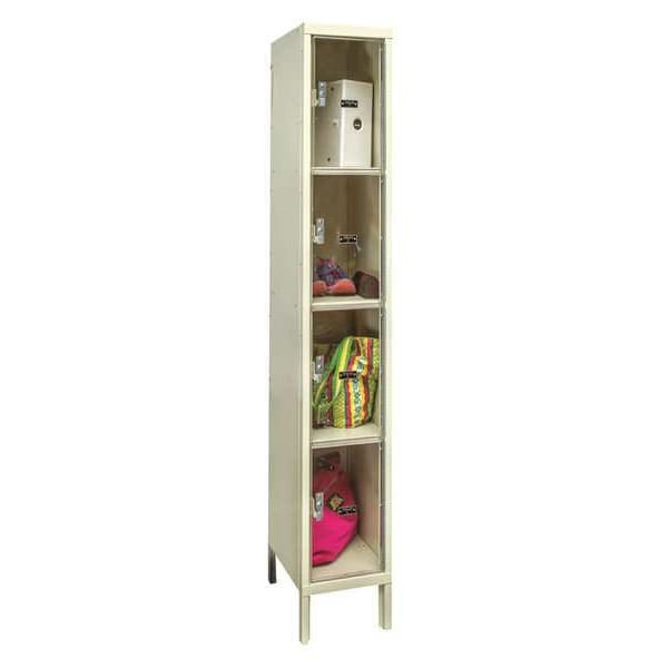 Hallowell Box Locker, 12 in W, 18 in D, 78 in H, (1) Wide