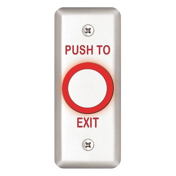 Sdc Exit Push Button, 1-3/4 in. W 463NU | Zoro