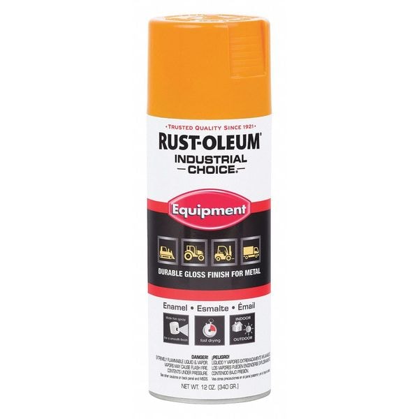 RustOleum Spray Paint, Caterpillar Yellow, 12 oz. 297837 Zoro