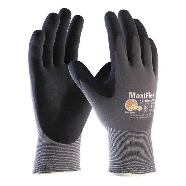 Pip VF, Coated Glove, M, Blk/Gry, 43FK12, PR 34-874V/M