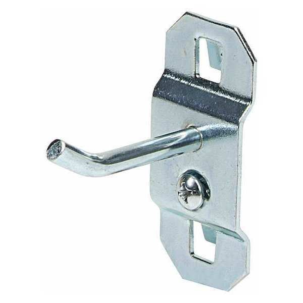 Triton Products 1 In. Single Rod 30 Degree Bend Stainless Steel Pegboard Hook for Stainless Steel LocBoard 3 Pack 61113