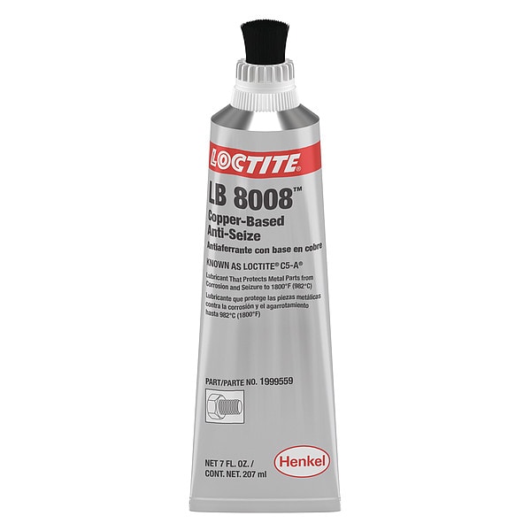 Loctite AntiSeize Lubricant, 7 oz, Copper, Tube LB 8008(TM) C5A(R