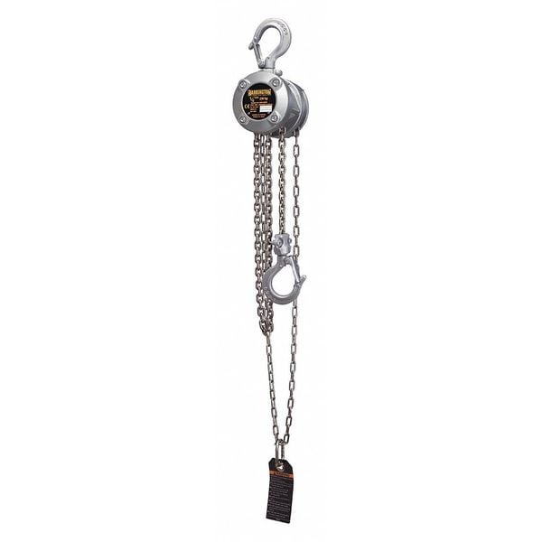 Harrington CX003-10 $297.67 Mini Chain Hoist, 500 lb., Lift 10 ft