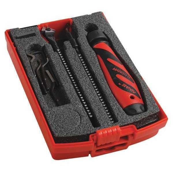 Shaviv Deburring Tool Set, Plastic, Hi Speed Stl. 15400035 Zoro