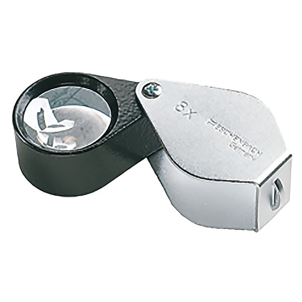 Eschenbach Optik Gmbh Handheld Magnifier, 23mm, 48D, Chrome 117612 Zoro