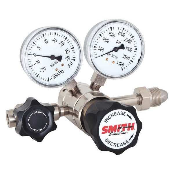 Smith Equipment Specialty Gas Regulator, Two Stage, CGA-350, to 25 psi,  Use With: Hydrogen 620-03060000 Zoro